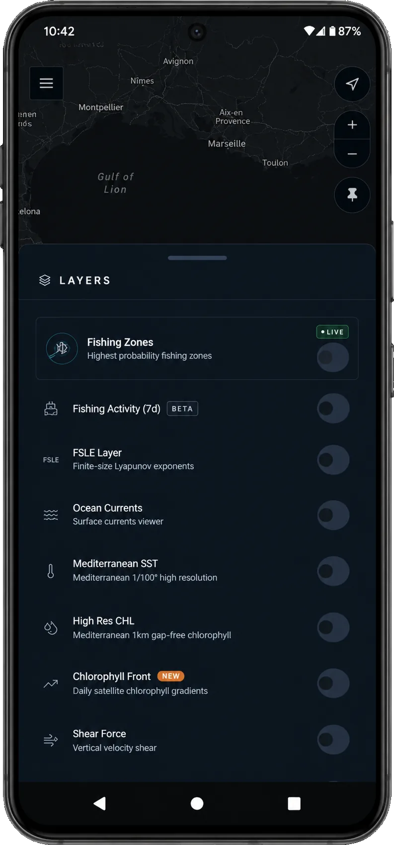 SATCATCH mobile app